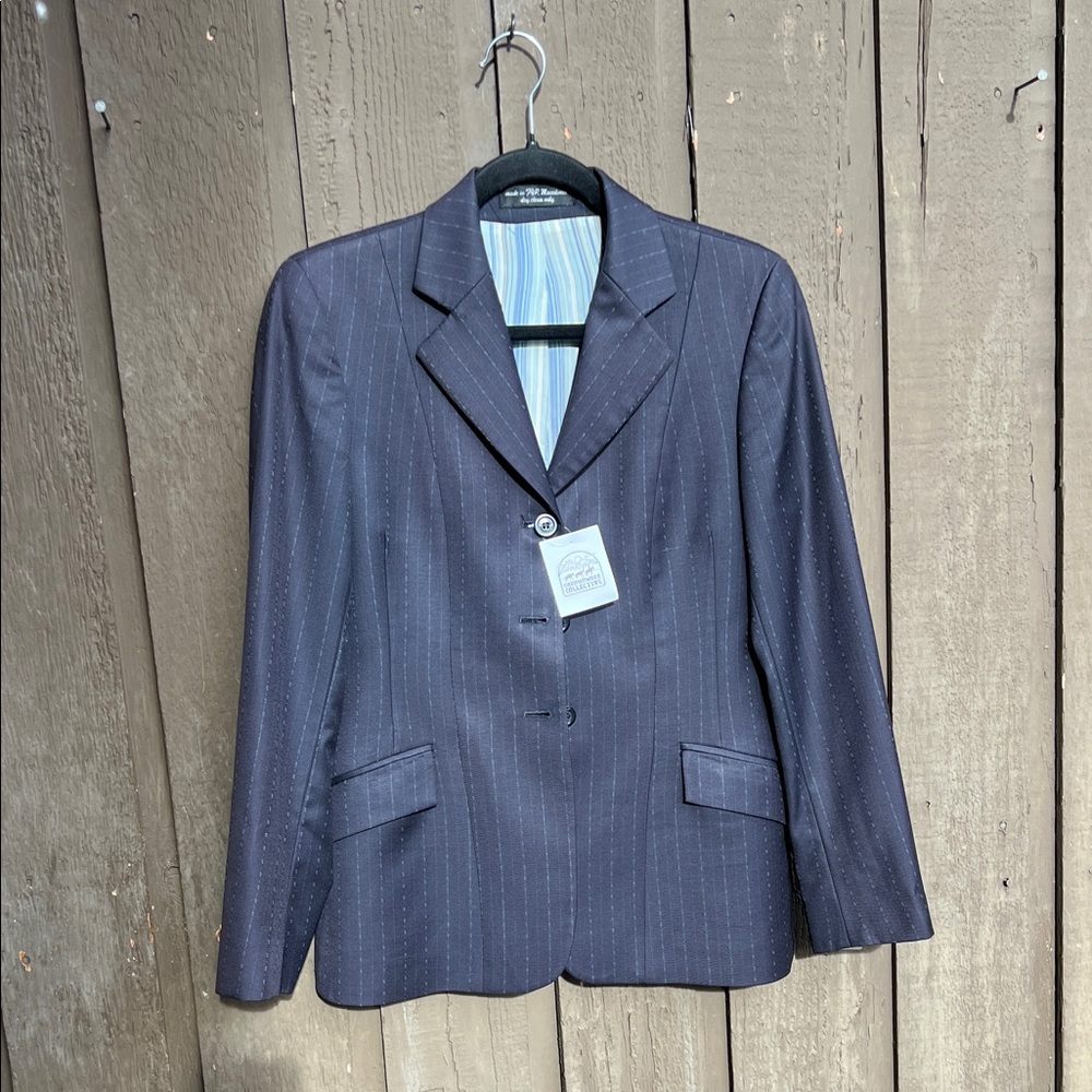 RJ Classics, the Diamond Collection Navy Hunt coat